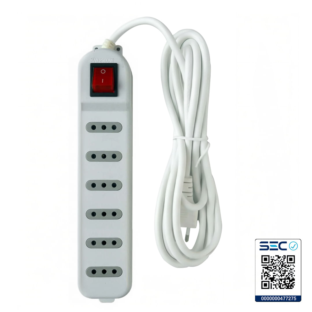 Switch 6 Posiciones 3mts Blanco